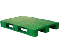 Полимерный поддон Пластик Система 1200x800x150 мм, сплошной, на 3-х полозьях, зеленый LPS 1208.70