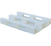 Полимерный поддон Пластик Система 1200x800x150 мм, сплошной, на 3-х полозьях, белый LPS 1208.10