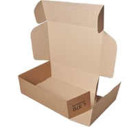 Самосборная картонная коробка PACK INNOVATION 37x26x12 см, объем 11.5 л, 50 шт. IP0GKSS372612-50