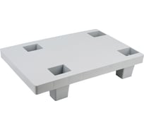 Сплошной паллет на ножках, серый, 600х400х130 мм Тара.ру 16318