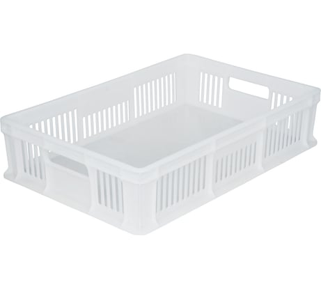 Морозостойкий ящик с ручками Тара.ру 600х400х140 мм, белый 16403