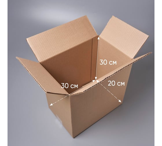 Картонная коробка PACK INNOVATION 30x20x30 см, объем 18 л, 30 шт. IP0GK00302030-30