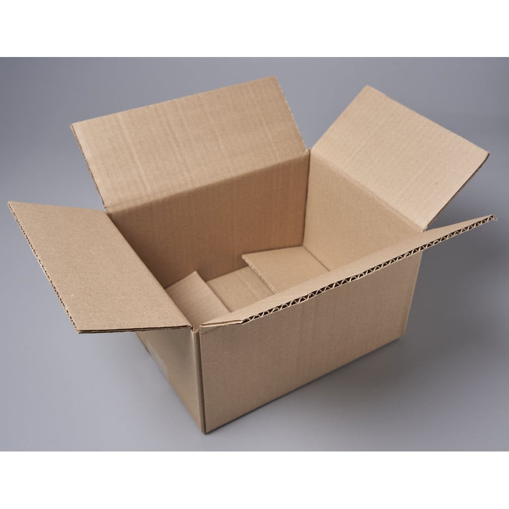 Картонная коробка PACK INNOVATION 25x19x14 см, объем 6,0 л, 150 шт ...