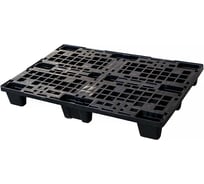 Пластиковый облегченный паллет HONEYCOMB 1200x800x150 мм, черный M-type3черн
