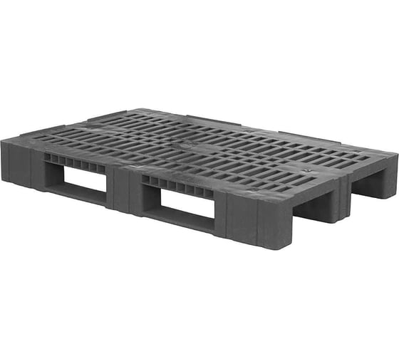 Пластиковый перфорированный паллет HONEYCOMB 1200x800x150 мм, серый M-type2сер 1