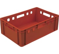 Ящик ООО Комус п/э, 600x400x200 см, сплошной, цвет красный 207 1760687