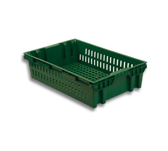 Хлебный ящик п/э 600х400х152,5 зеленый вес 1,2 кг Тара.ру 01427