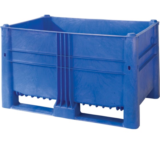 BoxPallet 1200х800х740 мм синий сплошной Dolav 03552