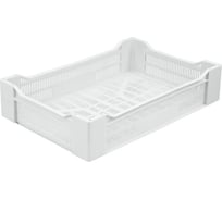 Ягодный ящик п/э 600х400х135 белый морозостойкий Тара.ру 02493