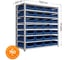 Стеллаж IRONMEBEL new optimus-box 1000x1000x400 мм, с пластиковыми ящиками M-С10SK4209new 2