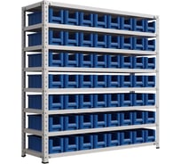 Стеллаж IRONMEBEL new optimus-box 1000x1000x300 мм, с пластиковыми ящиками M-С10SK3109new 29195924