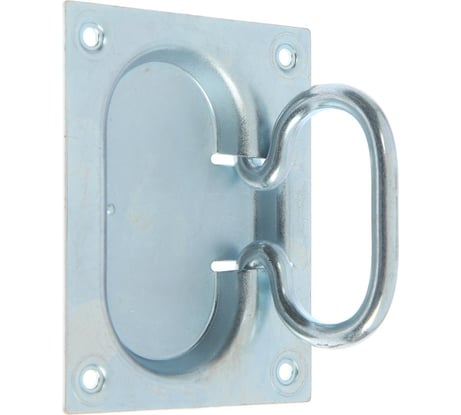 Откидная скрытая ручка ТУНДРА 100x80 мм, покрытие цинк, 1 шт 7358485