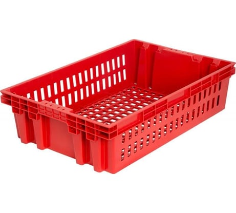 Хлебный ящик, 600x400x152.5, красный, вес 1.2 кг Тара.ру 01466