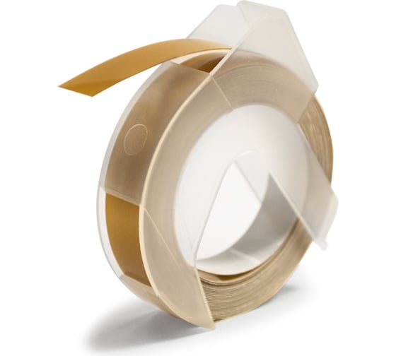 Лента Vell 5238-08 9 мм, 3 м, бронзовая, для alpha и dymo omega 1350547 1