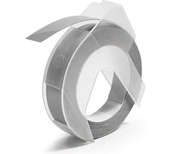 Лента Vell 5238-10 9 мм, 3 м, серебристая, для Alpha и Dymo Omega 1350549 1