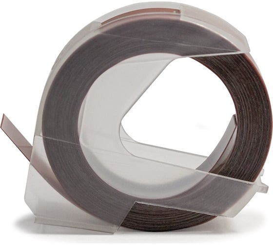 Лента Vell 5238-m02 9 мм, 3 м, коричневая, для Alpha и Dymo Omega 1350551