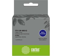 Этикетки CACTUS CS-LW-99012 89x36 мм, черный на белом, 260 шт./рул. для Dymo Label Writer 450/4XL 1934440