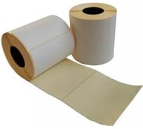 Термоэтикетки ООО Комус ЭКО 100x100 мм, 500 шт. в рулоне, вт. 40 мм, ПЭТ с перф., 32 рулонов в упаковке 1921029