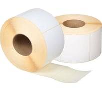 Термоэтикетки ООО Комус ЭКО 100x150 мм, 1000 шт. в рулоне, вт. 76 мм, ПЭТ с перф., 8 рулонов в упаковке 1921034