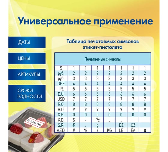 Этикет-пистолет 1-строчный BRAUBERG 290435