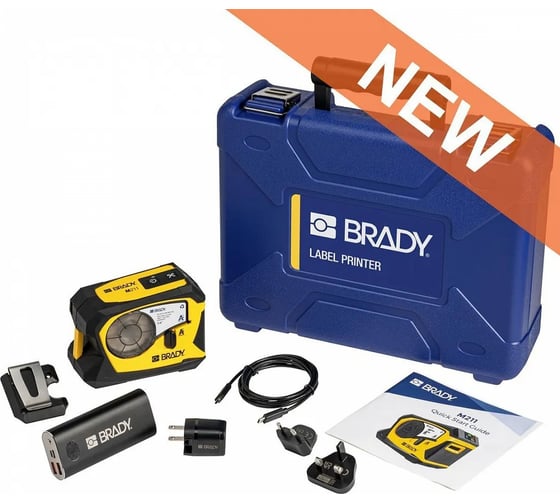 Портативный принтер BRADY M211-KIT-EU-UK-US комплект M211 в жестком кейсе brd170390 1
