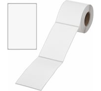 Этикетка термотрансферная ОФИСМАГ Полуглянец, 75x120 мм, 300 этикеток, прозрачная подложка из пленки 114526