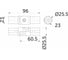 Соединитель AKS 544 петельный, d25 мм 16102 2