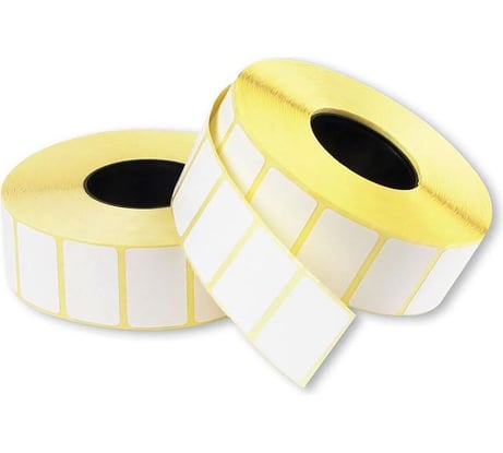 Термоэтикетки CACTUS TOP CS-TT30201800 сегмент 30x20 мм, самоклеящаяся, 1800 шт./рул белый 2000895