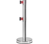 Стойка ограждения Rusbarrier c 2 лентами 3 м BS2LN-226323 red