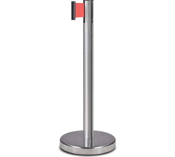 Стойка ограждения Rusbarrier с широкой лентой 2 м BSLW-226322 red 1