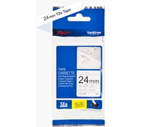 Лента для печати наклеек Brother черным на белом фоне, ширина: 24 мм, длина 8м TZESE5