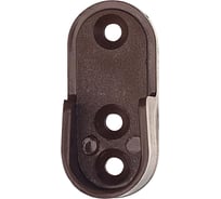 Держатель для овальной штанги Element 30x15мм пластмассовый коричневый 2 шт 119410