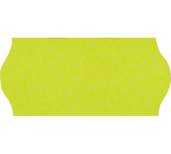 Этикет лента ООО Комус 26x12, желтая, волна, 1000 шт. в рулоне, 10 рул. 72147