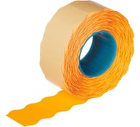 Этикет лента ООО Комус 22x12, оранжевая, волна, 1000 шт. в рулоне, 10 рул. 72145