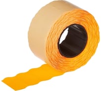 Этикет лента ООО Комус 26x12, оранжевая, волна, 1000 шт. в рулоне, 10 рул. 72149