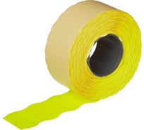 Этикет лента ООО Комус 26x16, желтая, волна, 1000 шт. в рулоне, 10 рул. 72152