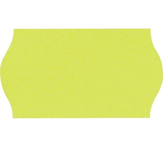 Этикет лента ООО Комус 22x12, желтая, волна, 1000 шт. в рулоне, 10 рул. 72143