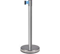Стойка ограждения RUSBARRIER c лентой 2 м, материал AISI304 PSLN-226322 lt/blue
