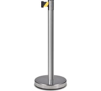 Стойка ограждения RUSBARRIER c лентой 3 м материал AISI304 PSLN-226323 yellow/black