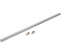 Труба мебельная Mebax овальная, с креплениями, 15x30x0,7x800 мм, Хром 00-00003080