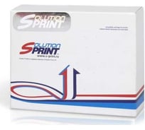 Картридж с лентой SolutionPrint SP E-345 (Brother TZe-345) 18 мм, белый на черном 131373