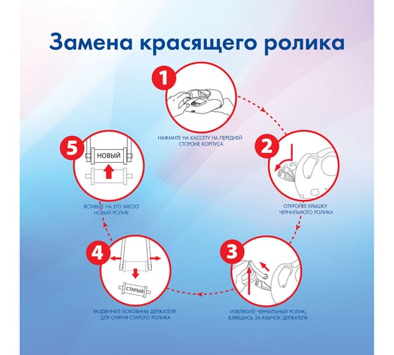 Красящие ролики для этикет-пистолетов BRAUBERG 2 штуки, 290440