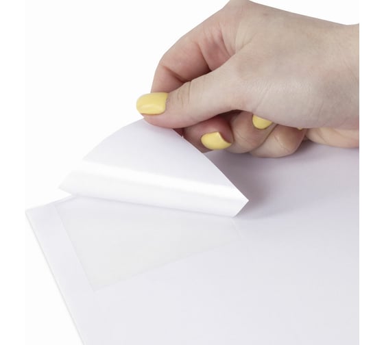 Самоклеящаяся этикетка BRAUBERG 105х74 мм, 8 этикеток, 50 л., 127514