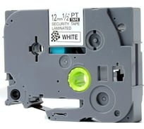 Картридж с лентой SolutionPrint SP SE3 (Brother TZe-SE3) 12 мм, черный на белом 248622