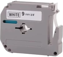 Картридж с лентой SolutionPrint SP M221 (Brother M-221) 9 мм, черный на белом 257441
