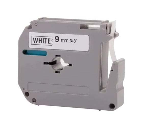 Картридж с лентой SolutionPrint SP M221 (Brother M-221) 9 мм, черный на белом 257441 1