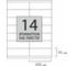 Самоклеящаяся этикетка STAFF 105х41мм, 14 этикеток, 65г/м2, 100л, EVERYDAY 111839 3