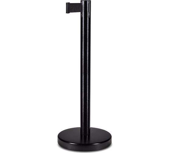 Стойка ограждения RUSBARRIER с лентой 3 м BSLN-326333 BLACK black