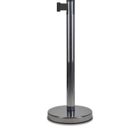 Стойка ограждения RUSBARRIER с лентой 3 м BSLN-326333 CHROME black