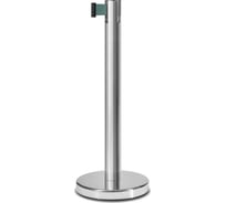 Стойка ограждения RUSBARRIER c лентой 2 м, материал AISI304 PSLN-226322 green